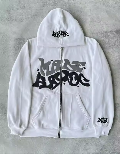 StarLuxe Y2K Zip Hoodie