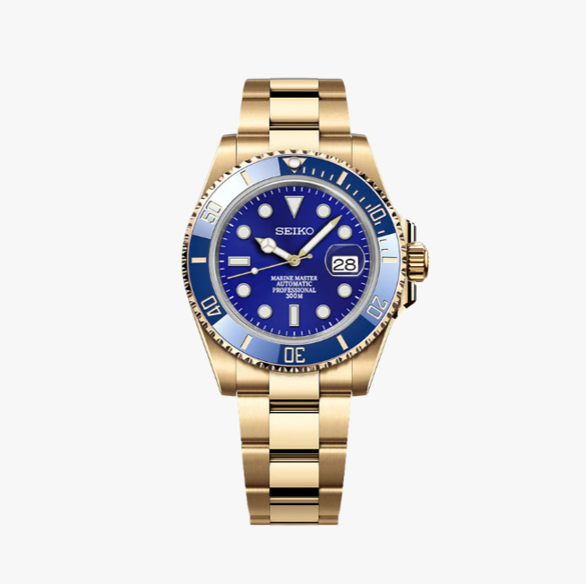 Seiknaut Submariner | Gold Blue