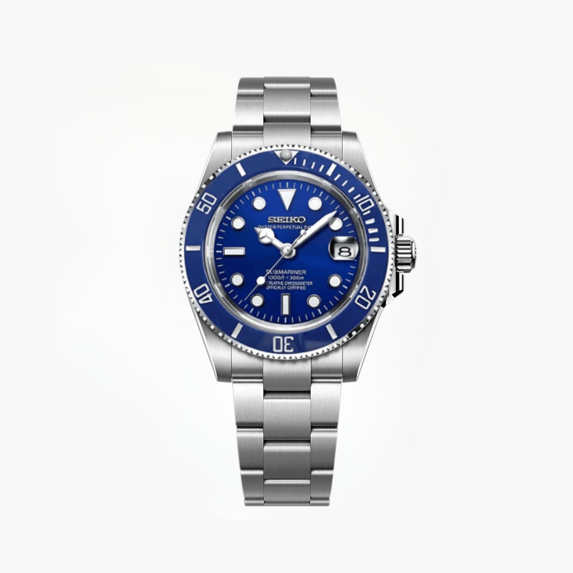 Seiko Mod Submariner | Smurf Blue