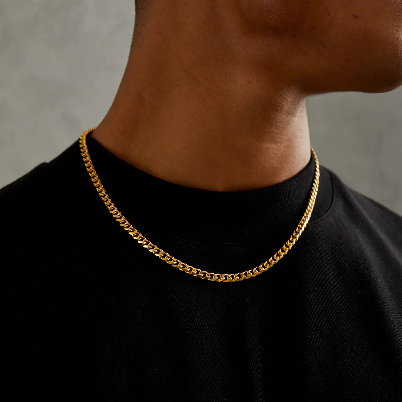 Cuban Link Chain - 5mm 18k Gold - Shop GOLD VVS Jewelry