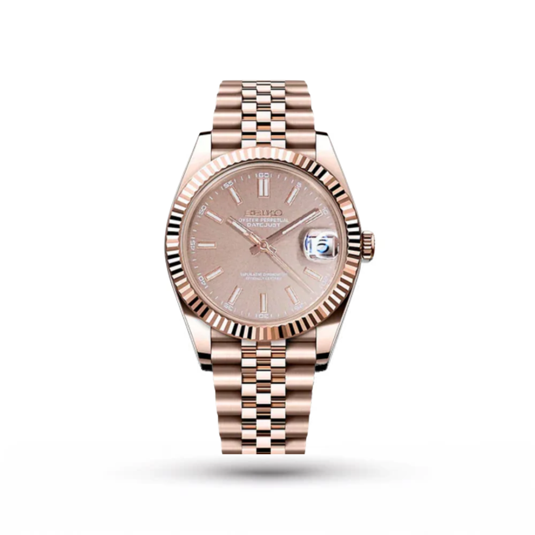 Seiko Mod Datejust | Rose Gold