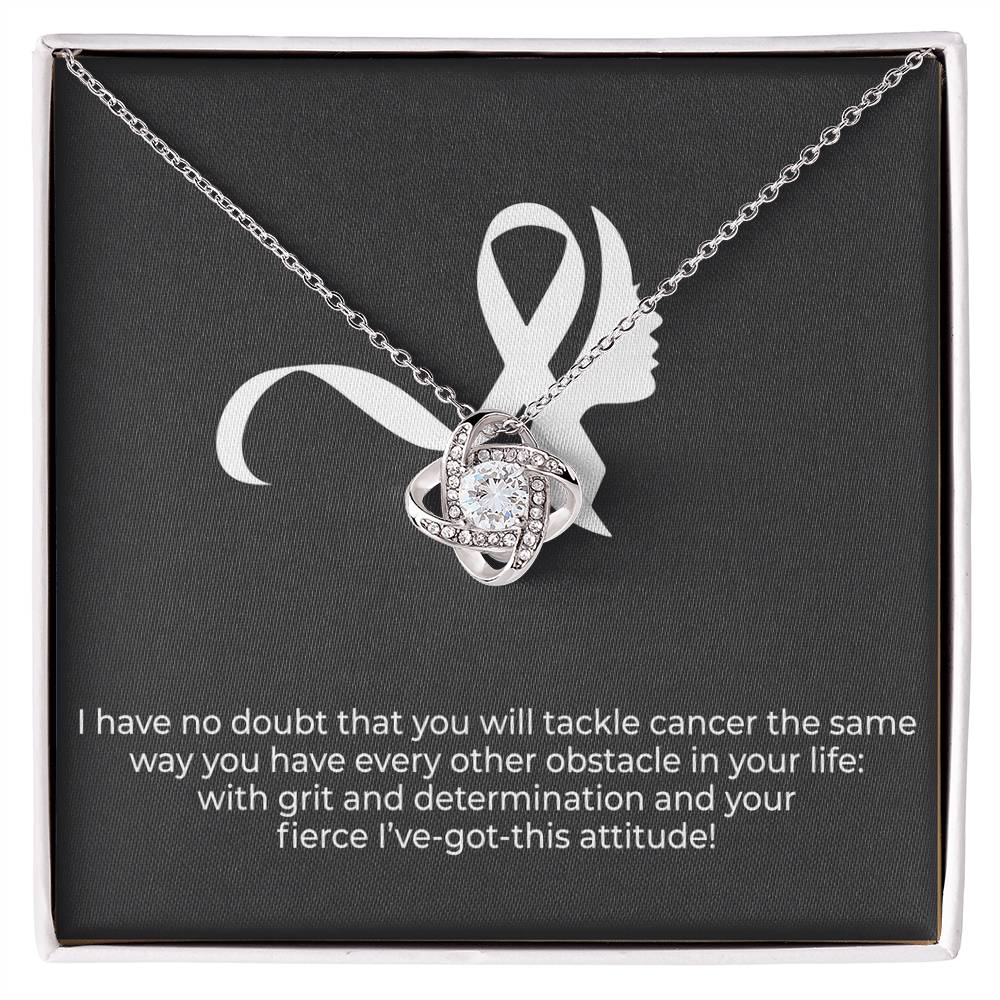 'I got this' Message Card Necklace for Women with Cancer