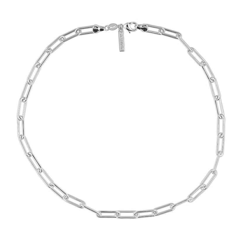 18k Stainless Steel Paper Clip Necklace - BOGO