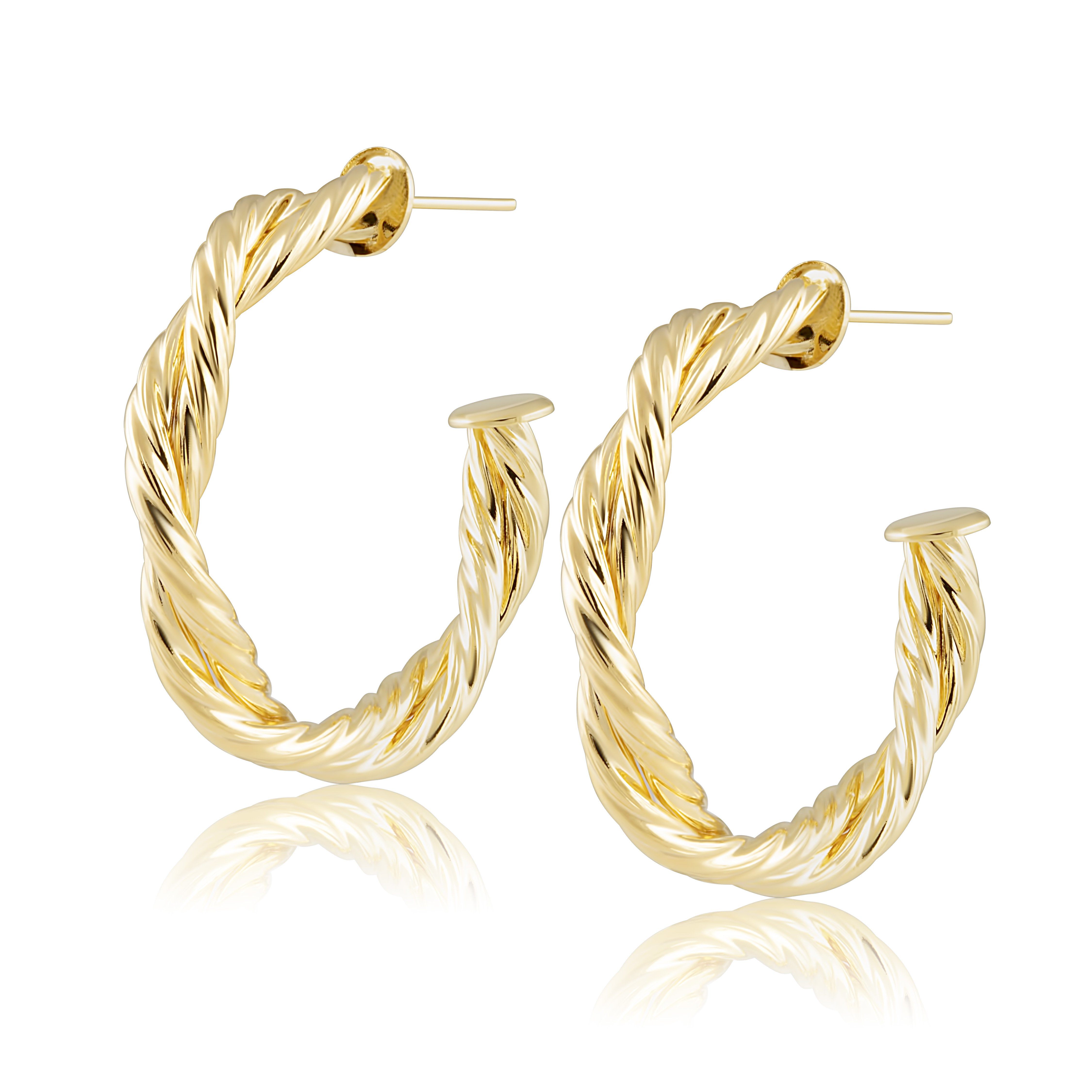 Casablanca Gold Hoop Earrings