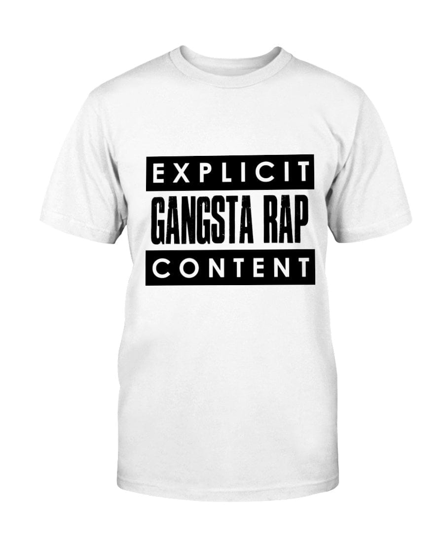 Fuel hip hop jewelry Apparel Gildan Cotton T-Shirt / White / S Gangsta Rap
