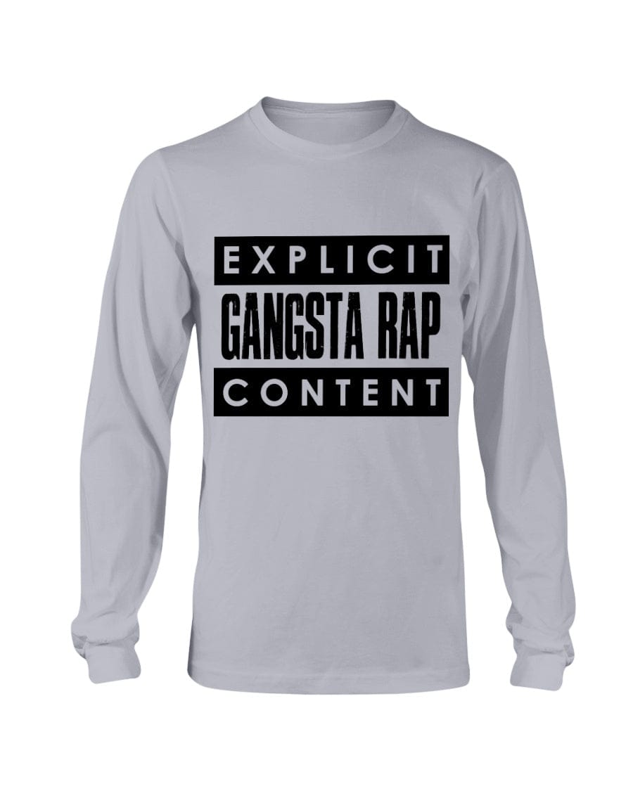 Fuel hip hop jewelry Apparel Gildan Long Sleeve T-Shirt / Sports Grey / S Gangsta Rap