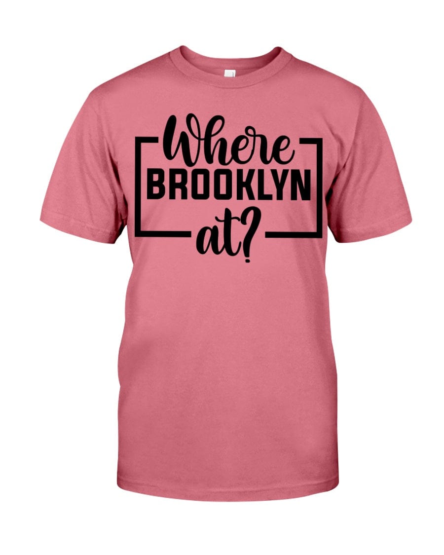 Fuel hip hop jewelry Apparel Gildan Softstyle T-Shirt / Coral Silk / XS Where Brooklyn at Premium Fit Men's T-shirt