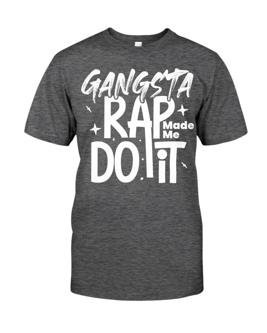 Fuel hip hop jewelry Apparel Gildan Softstyle T-Shirt / Dark Heather / XS Gangsta Rap Made Me Do It Premium Fit Men's T-shirt