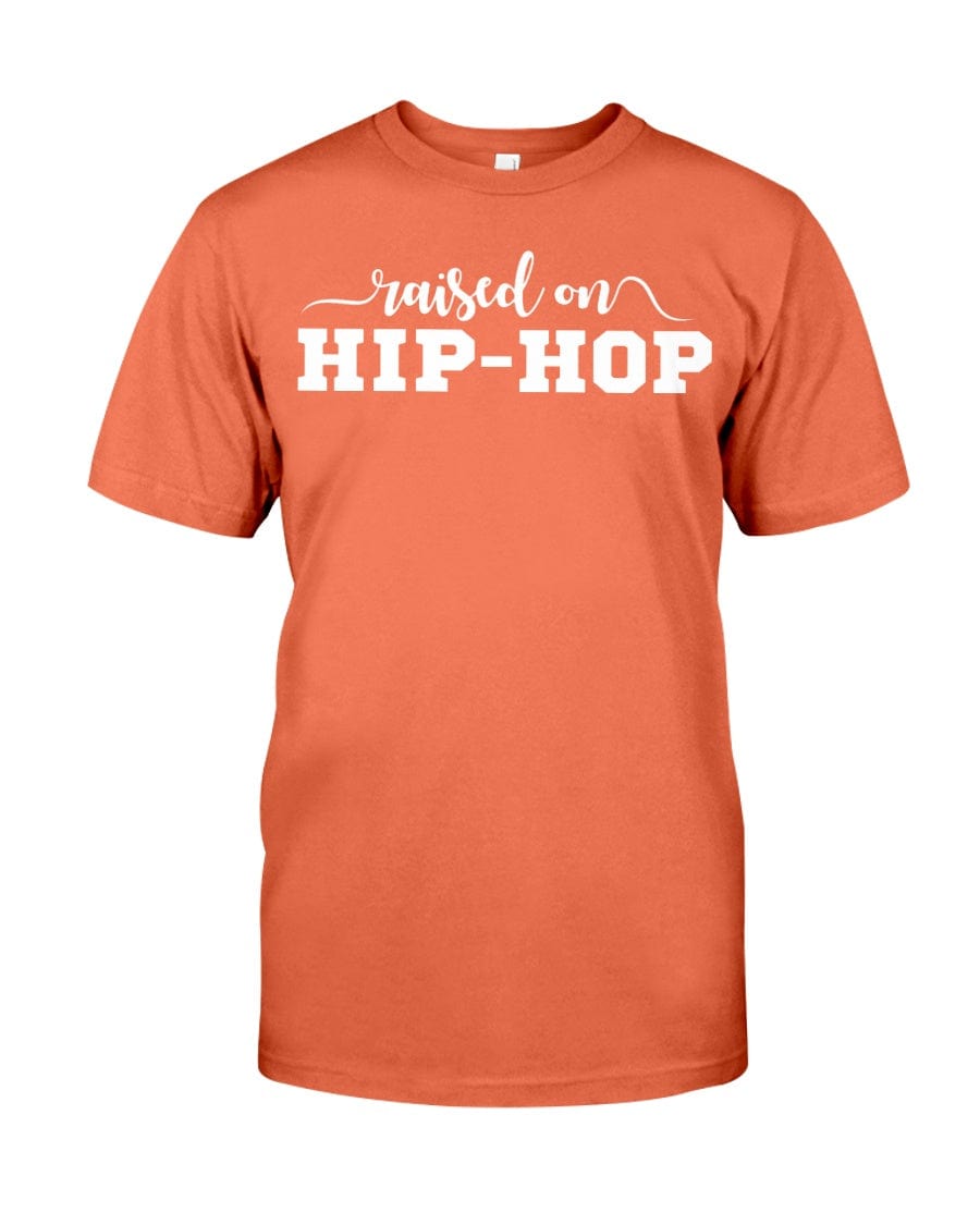 Fuel hip hop jewelry Apparel Gildan Softstyle T-Shirt / Orange / XS Raised On Hip-hop Premium Fit Men's T-shirt