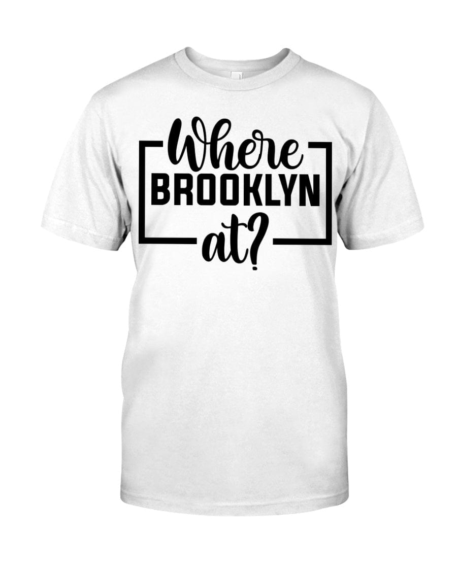 Fuel hip hop jewelry Apparel Gildan Softstyle T-Shirt / White / XS Where Brooklyn at Premium Fit Men's T-shirt