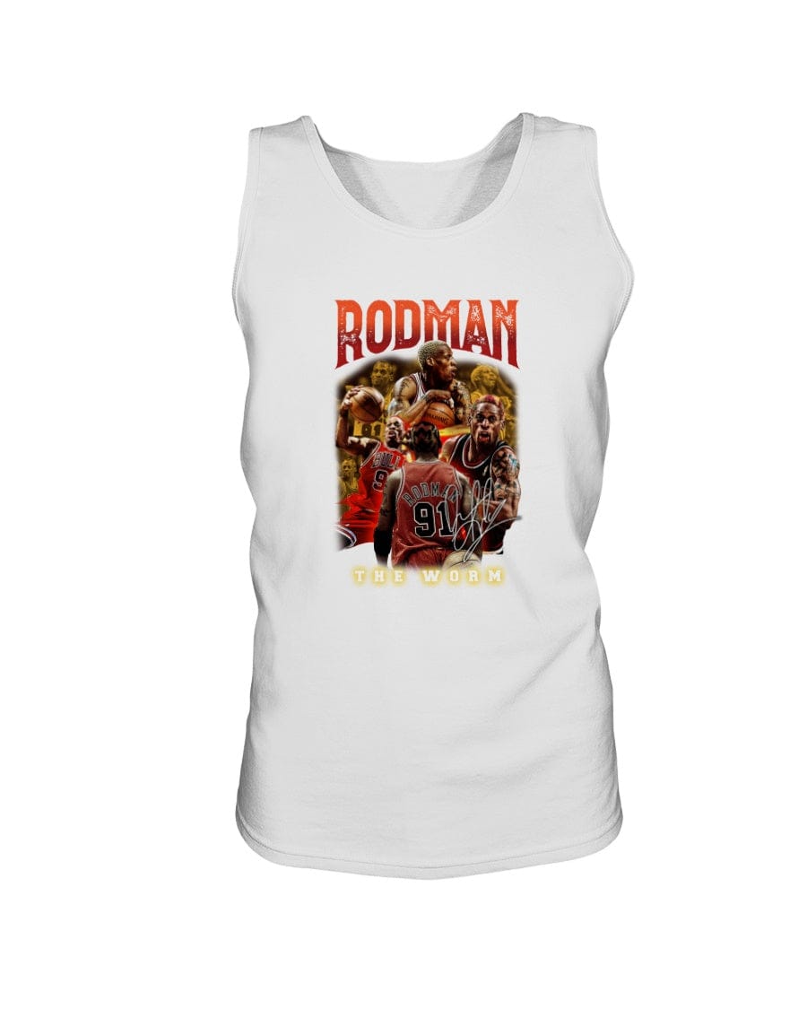 Fuel hip hop jewelry Apparel Gildan Ultra Cotton Tank / White / S Rodman "The Worm" Bella + Canvas Premium Bootleg T-Shirt