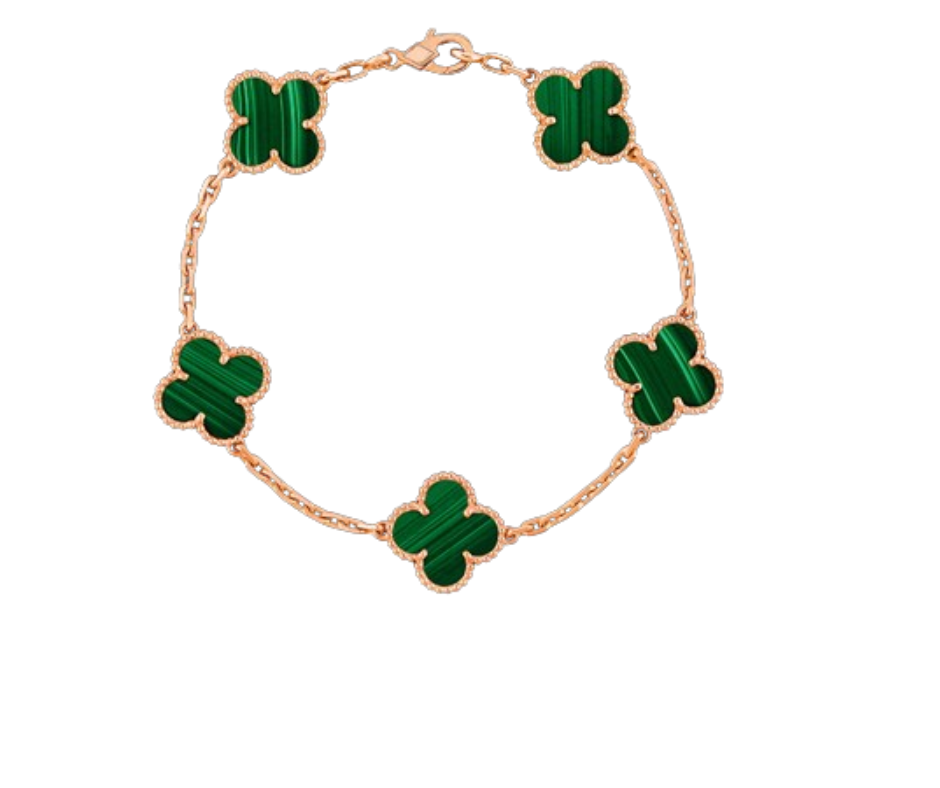 Clover Motif Alhambra Bracelet - 18k Gold & .925 Sterling Silver