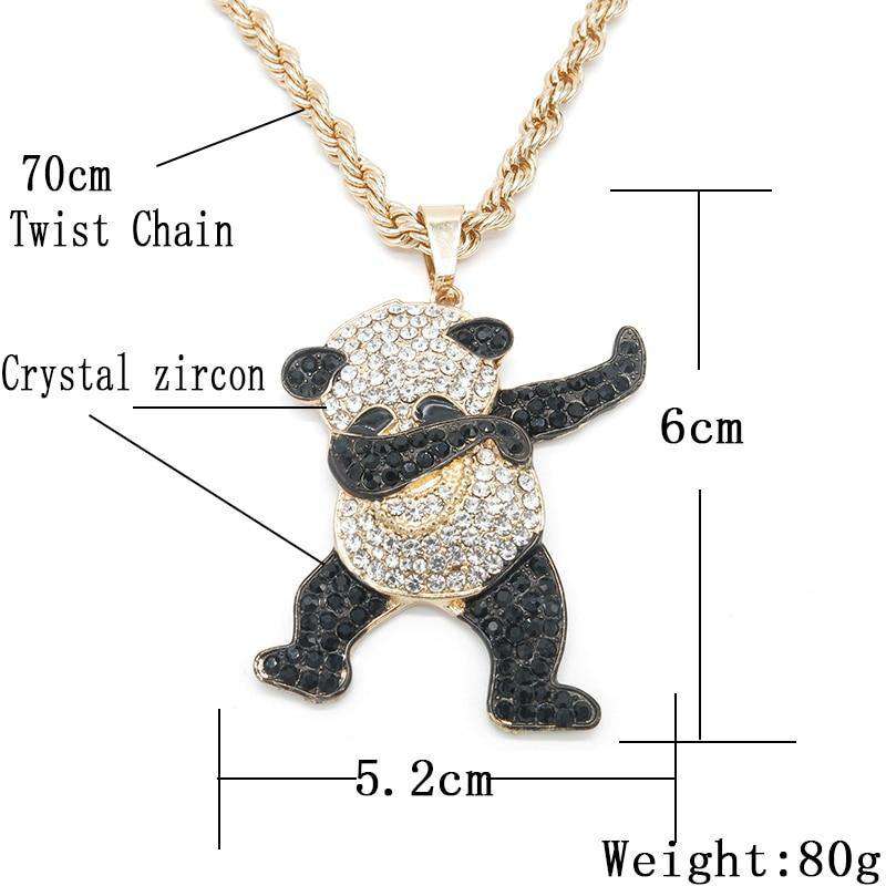 Hip Hop Fresh Jewelry hip hop jewelry Blinged Out Dabbin’ Panda Chain