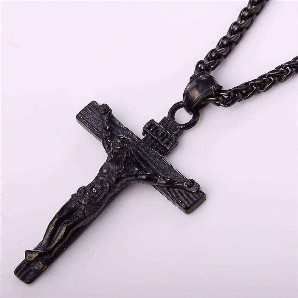 Hip Hop Fresh Jewelry hip hop jewelry Crucifix Pendant Necklace