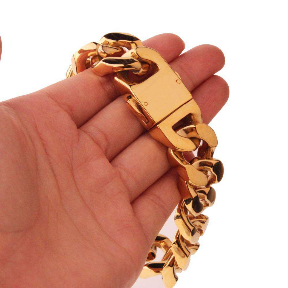 Hip Hop Fresh Jewelry hip hop jewelry Deck Ya Wrists Thick Cuban Bracelet
