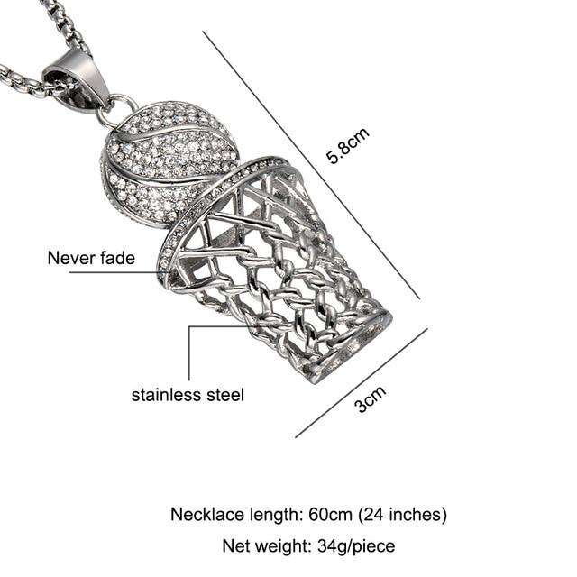 Hip Hop Fresh Jewelry hip hop jewelry Silver Nothing But Net Chain