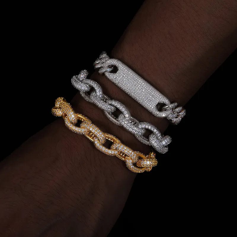VVS Jewelry hip hop jewelry 10mm O-Shape VVS Moissanite Cuban Link Chain