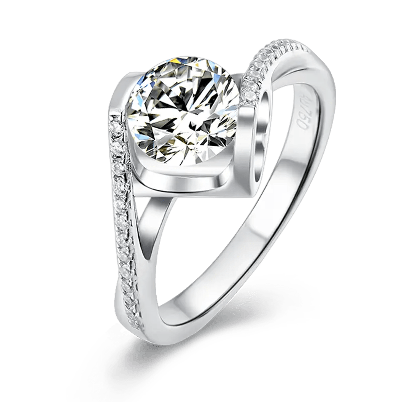 VVS Jewelry hip hop jewelry 1CT Eternal Bliss S925 Moissanite Engagement Ring