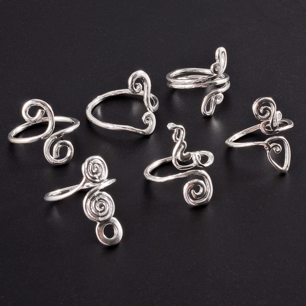 VVS Jewelry hip hop jewelry 361L Stainless Steel Knuckle Adjustable Toe Ring