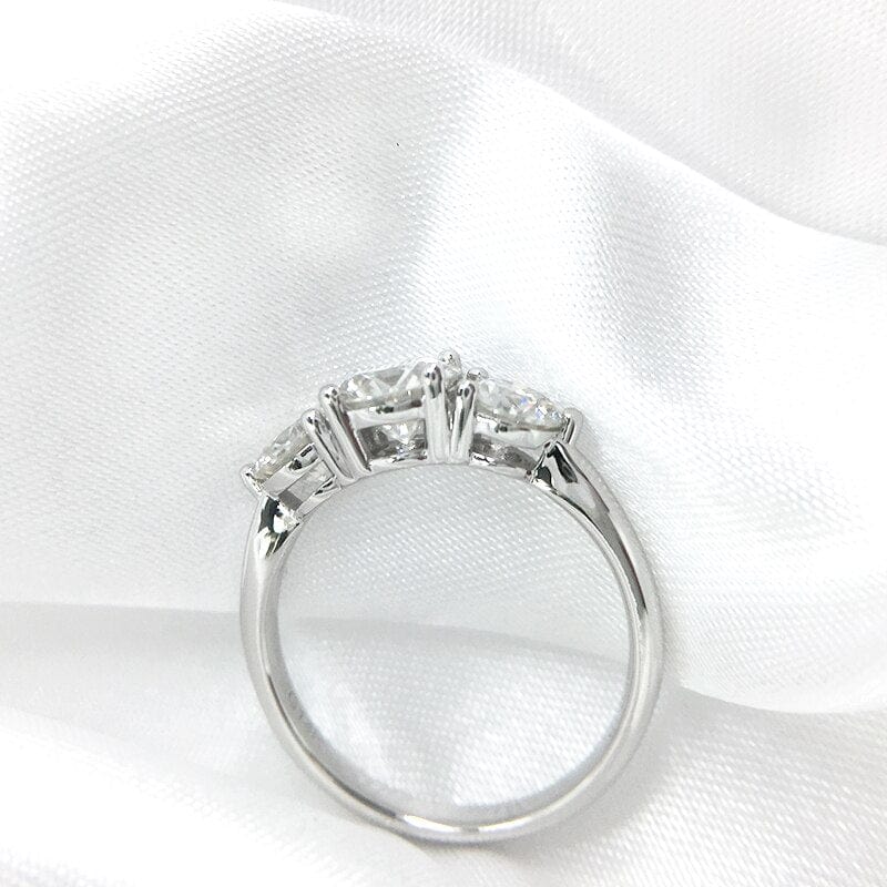 VVS Jewelry hip hop jewelry 4 6.5mm 925 Sterling Silver Moissanite Diamond Engagement Ring