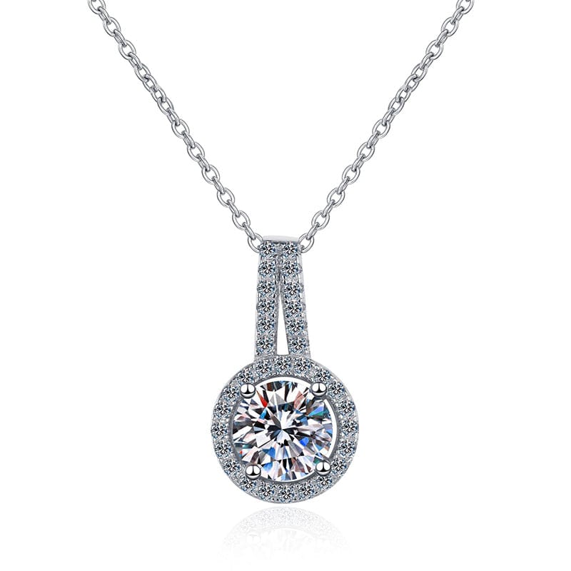 VVS Jewelry hip hop jewelry 5CT Brilliant Moissanite Sterling Silver Necklace