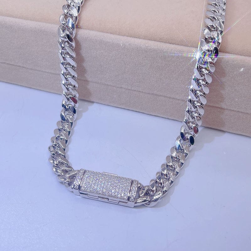 VVS Jewelry hip hop jewelry 925 Sterling Silver 8MM VVS Moissanite Miami Cuban Bracelet