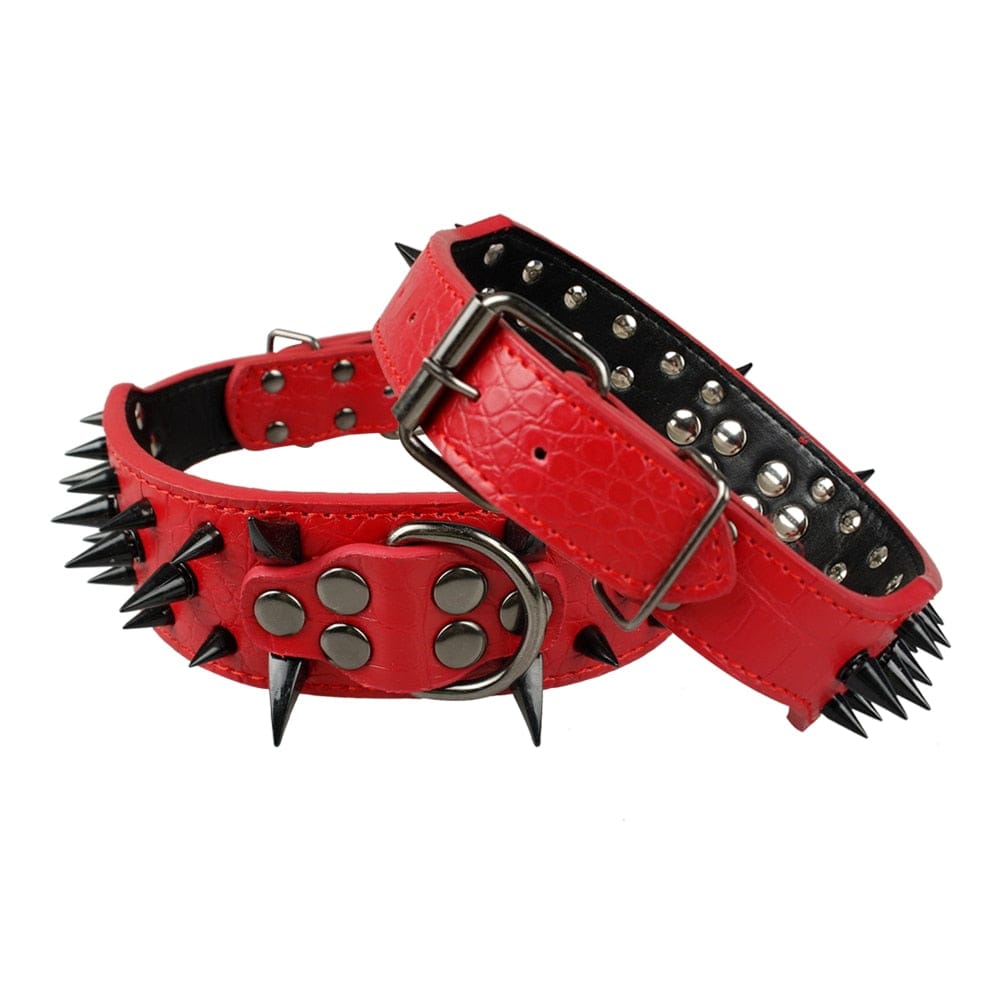 VVS Jewelry hip hop jewelry Adjustable Spiked Studded Dog Collar