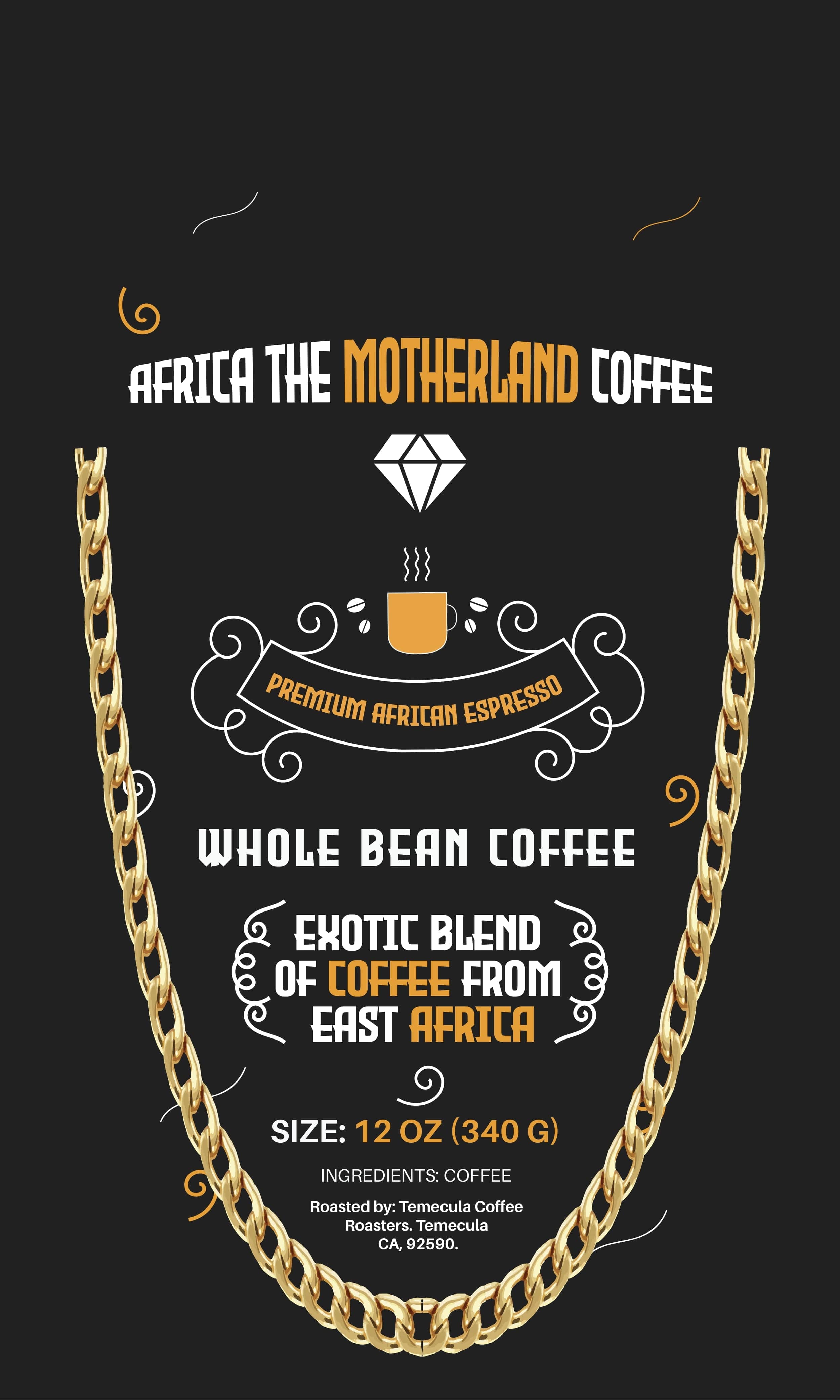 VVS Jewelry hip hop jewelry Africa the Motherland Coffee