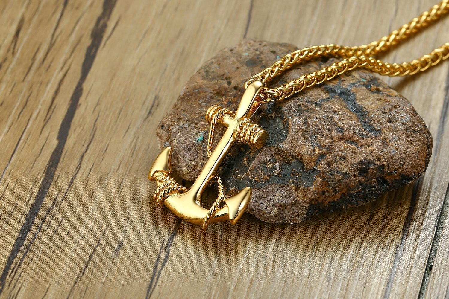 VVS Jewelry hip hop jewelry Anchor Pendant Necklace