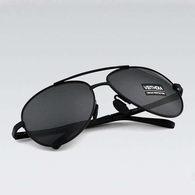 VVS Jewelry hip hop jewelry black Classic Metal Framed Aviator Sunglasses