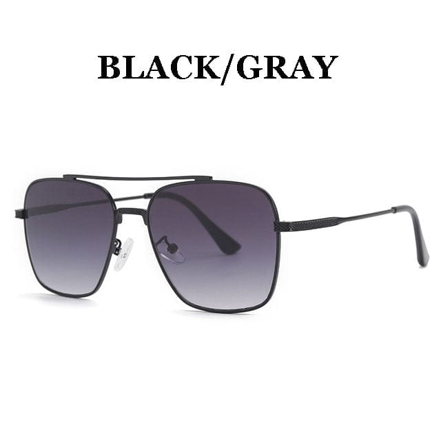 VVS Jewelry hip hop jewelry Black-Gray Gradient Pilot Sunglasses For Men