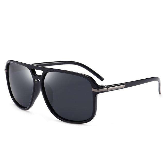 VVS Jewelry hip hop jewelry Black Stuntin' Black Square Frame Oversized Sunglasses