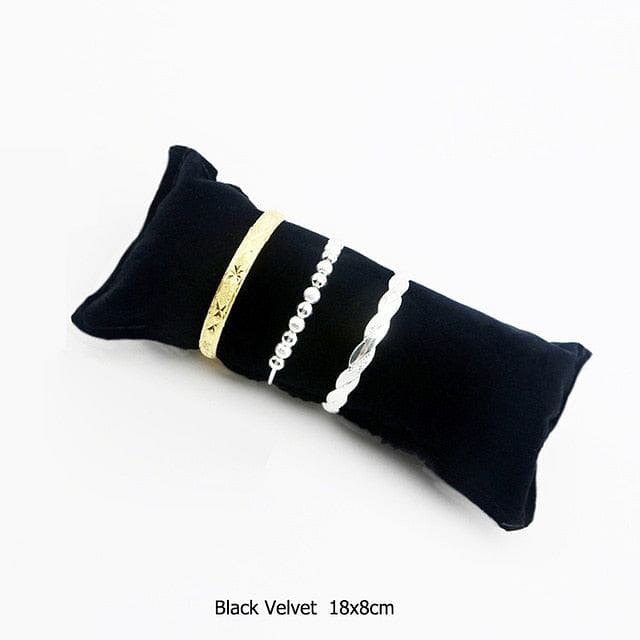 VVS Jewelry hip hop jewelry Black Velvet L Velvet Bangle & Watch Pillow Cushion