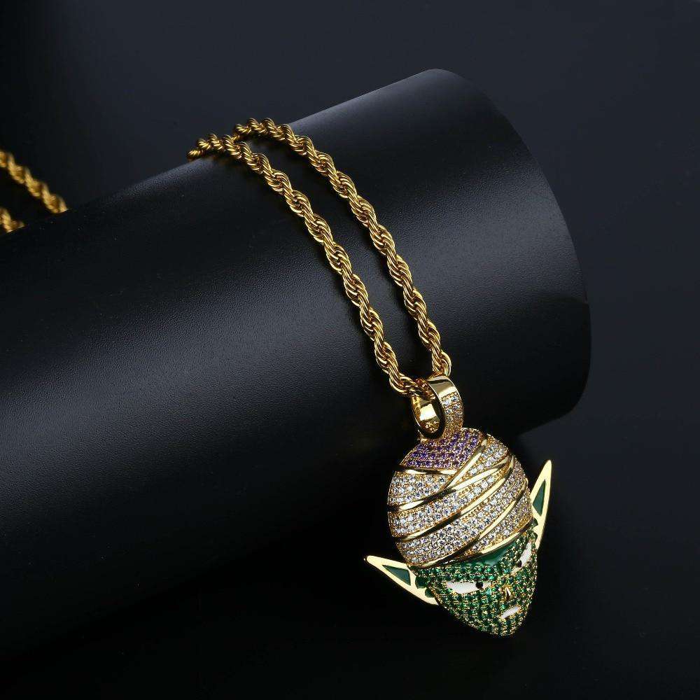 VVS Jewelry hip hop jewelry Blingy Piccolo Dragon Ball Z Cuban Pendant Necklace