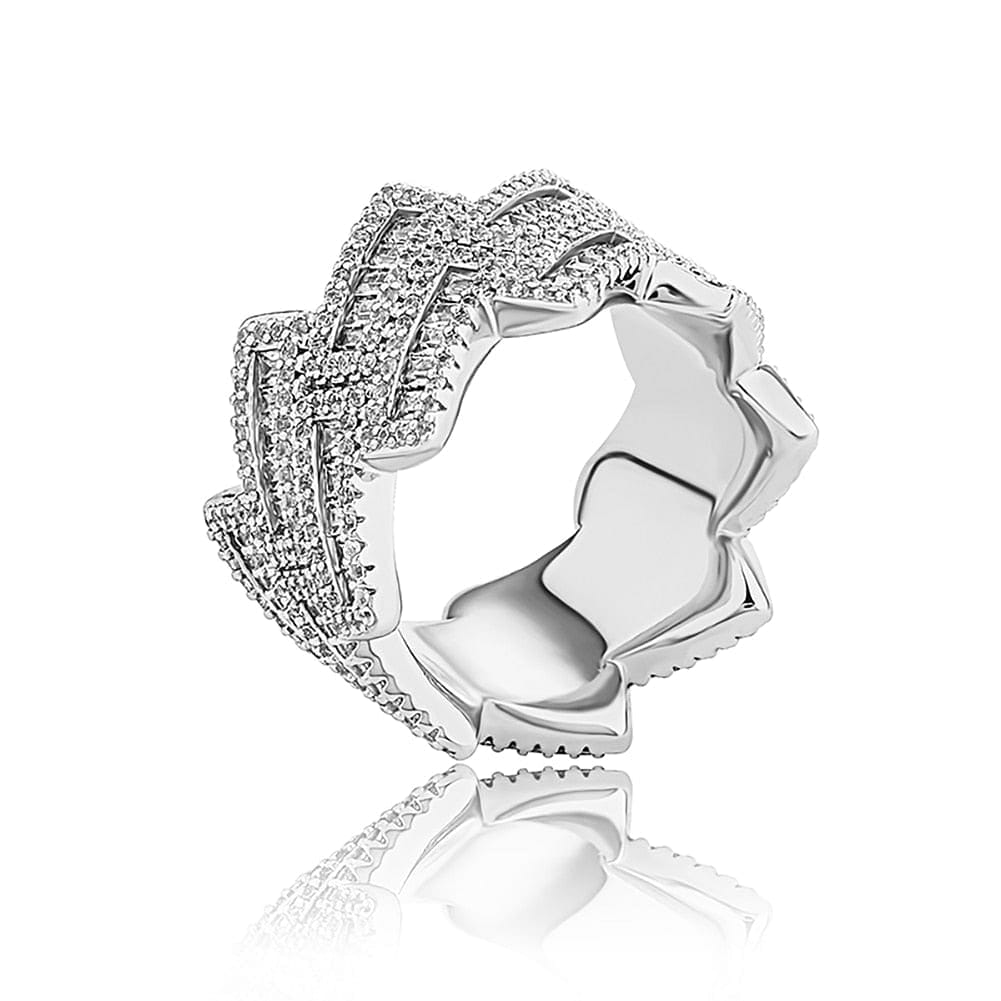 VVS Jewelry hip hop jewelry Boss Baguette Ring