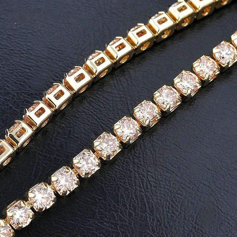 VVS Jewelry hip hop jewelry bracelets VVS 14k Gold Plated Tennis Bracelet