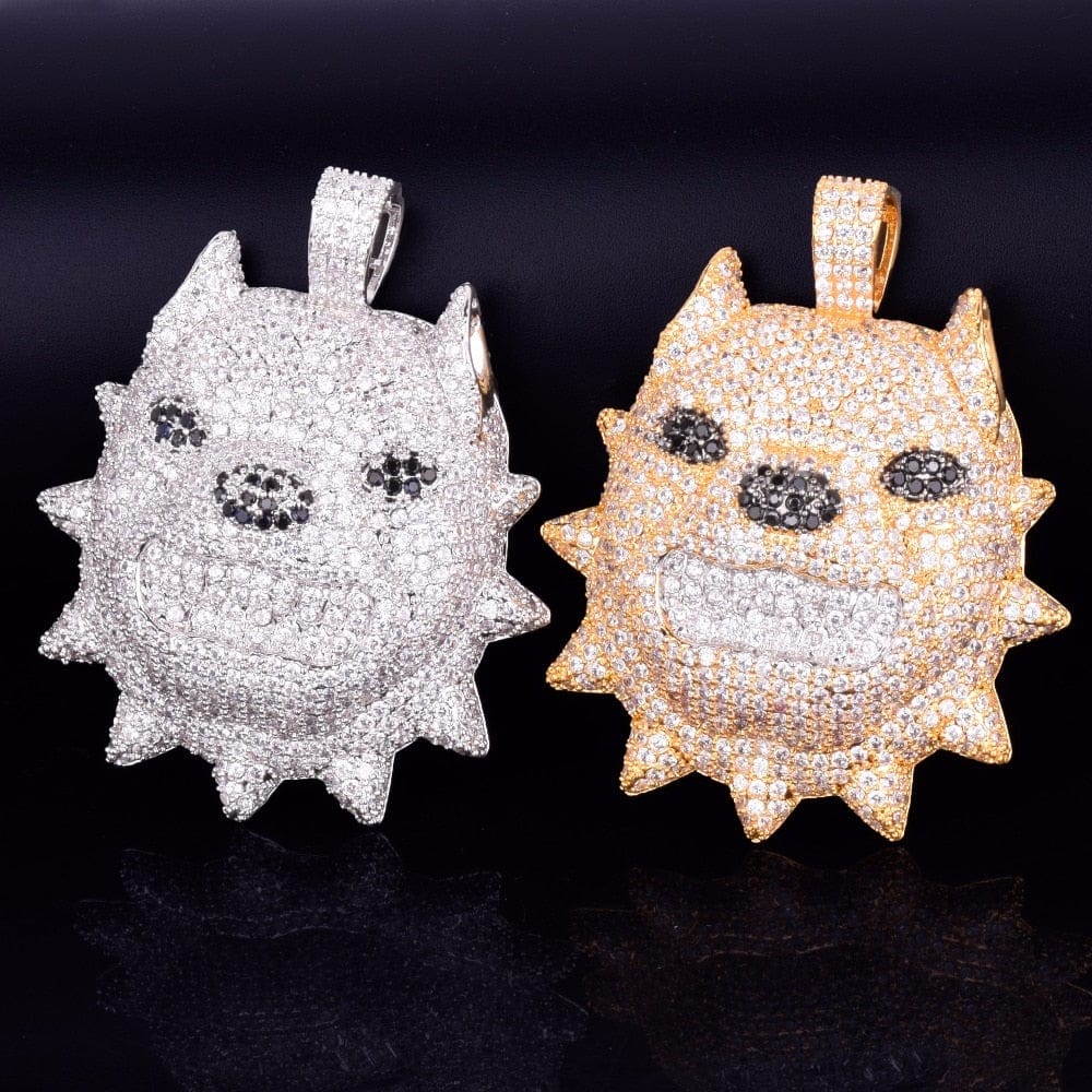 VVS Jewelry hip hop jewelry Bully Dog Head Pendant Chain