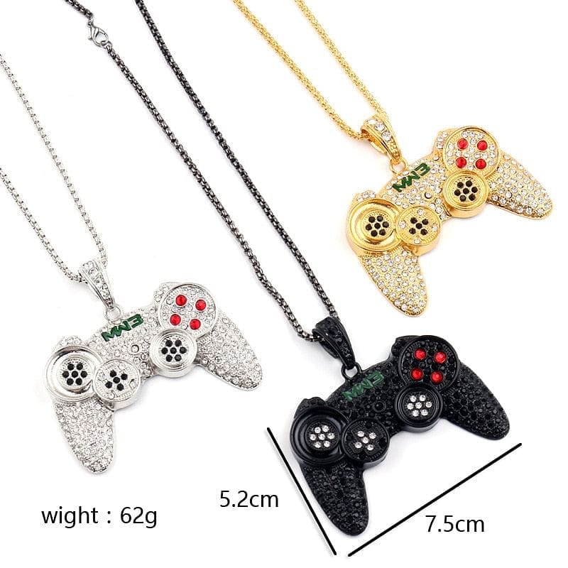VVS Jewelry hip hop jewelry Classic Game Controller Pendant Necklace
