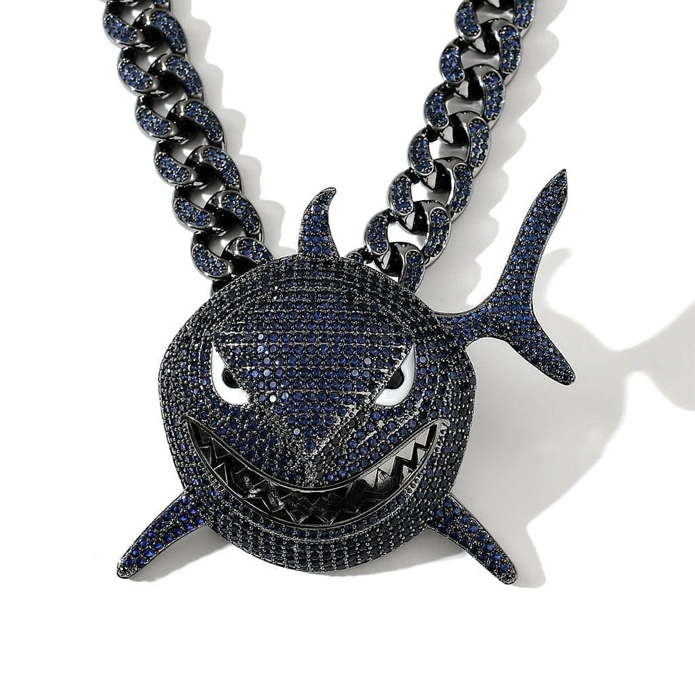 Six Nine Rapper Chain Shark 6IX9INE Bling Pendant Necklace