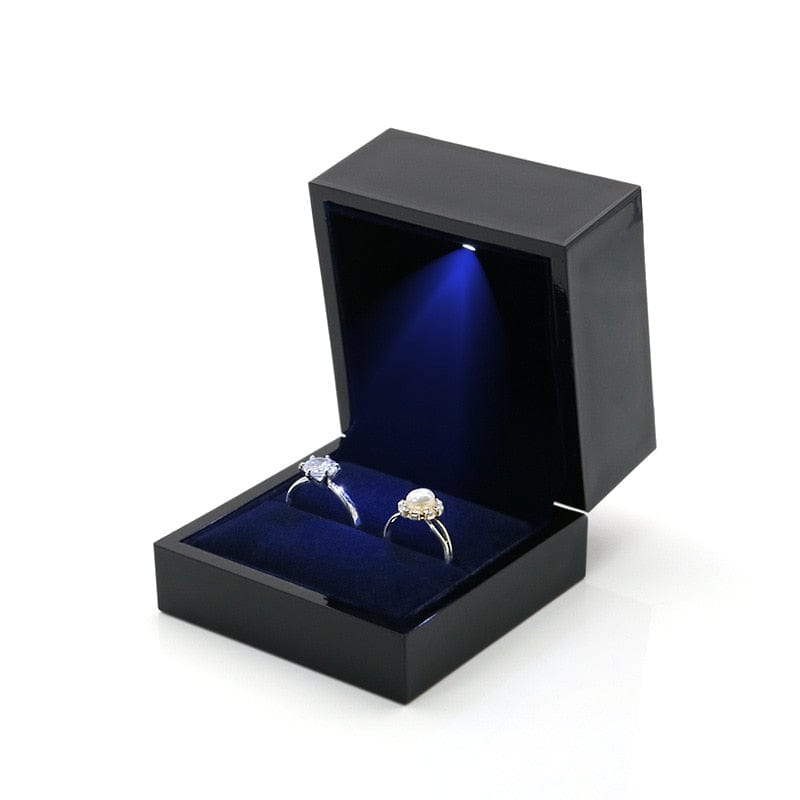 VVS Jewelry hip hop jewelry Double Ring box Premium LED Jewelry Gift Box