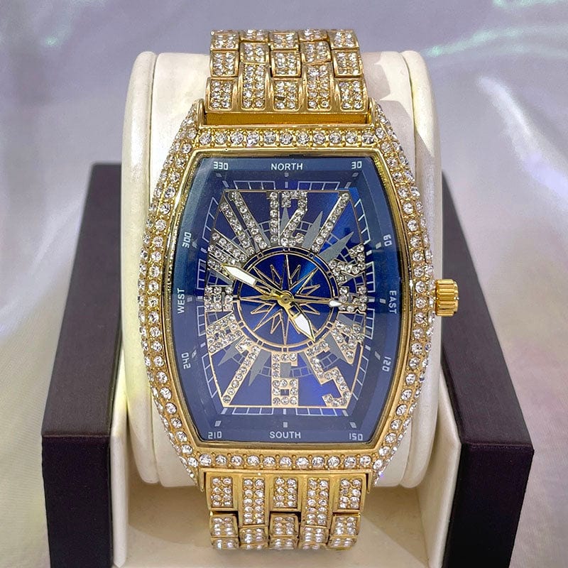 VVS Jewelry hip hop jewelry Full Bling Iced AAA Reloj Watch