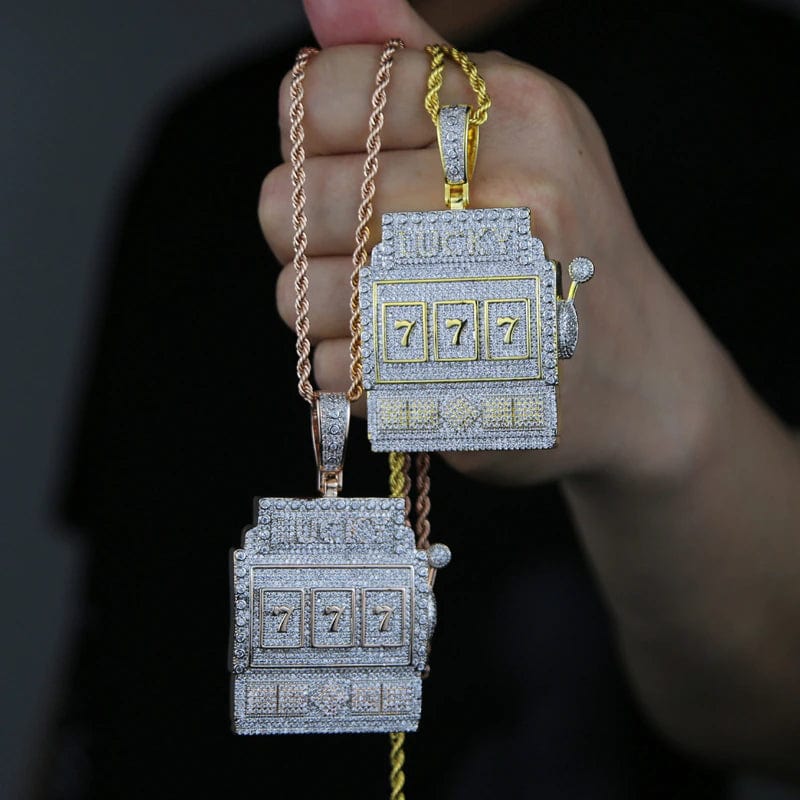 VVS Jewelry hip hop jewelry Full Iced 777 Pendant Chain