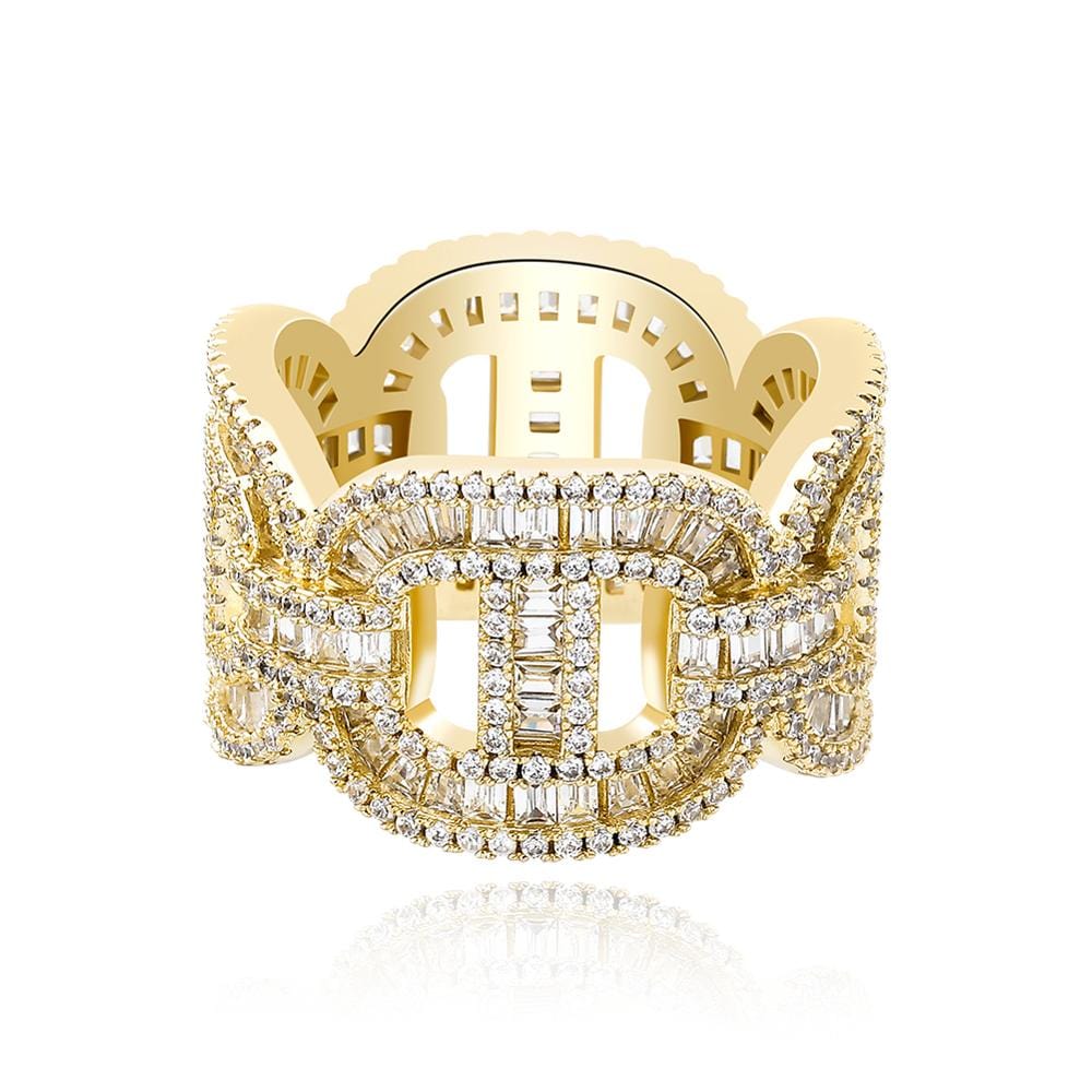 VVS Jewelry hip hop jewelry Fully Blinged Out Miami Cuban Ring