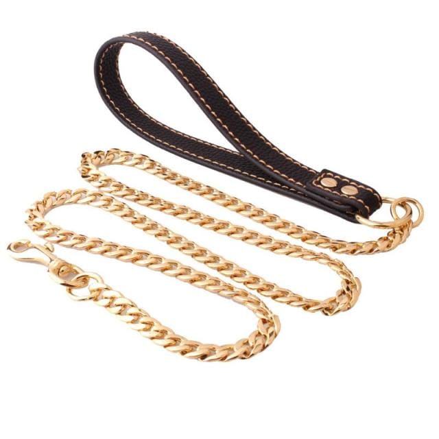 VVS Jewelry hip hop jewelry Gold / 11.5mmX125cm VVS Jewelry Cuban Link Gold Dog Leash