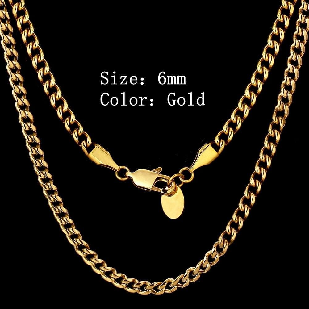 VVS Jewelry hip hop jewelry Gold / 6mm / 18 Inch VVS Jewelry BOGO Micro Cuban Chain - Buy One Get One Free