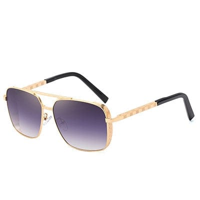 VVS Jewelry hip hop jewelry Gold Gray Andrew Tate 'Top G' Style Sunglasses