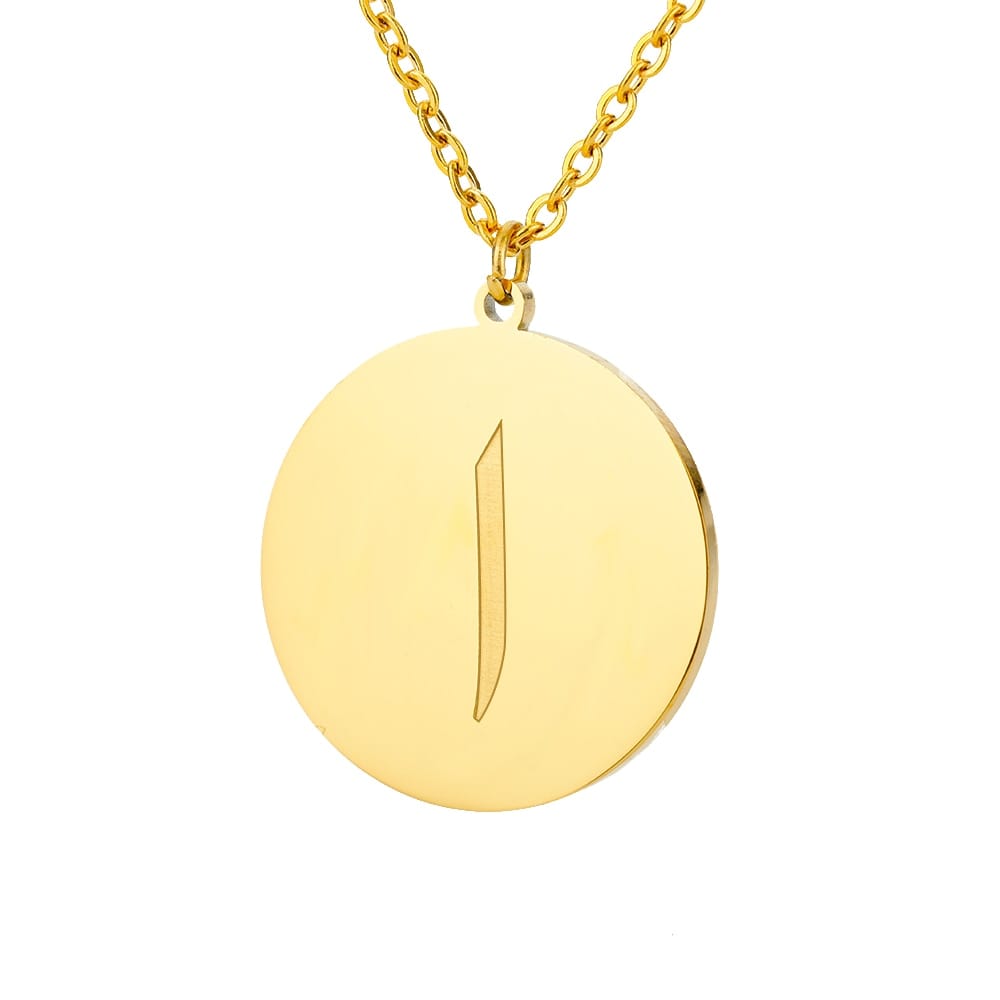 VVS Jewelry hip hop jewelry Gold / O Gold/Silver Arab Initial Pendant