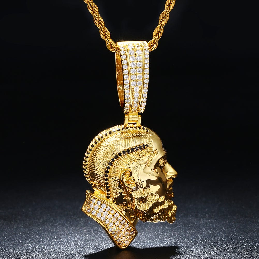 VVS Jewelry hip hop jewelry Gold / Rope Chain / 18inch Nipsey Hussle Pendant Necklace