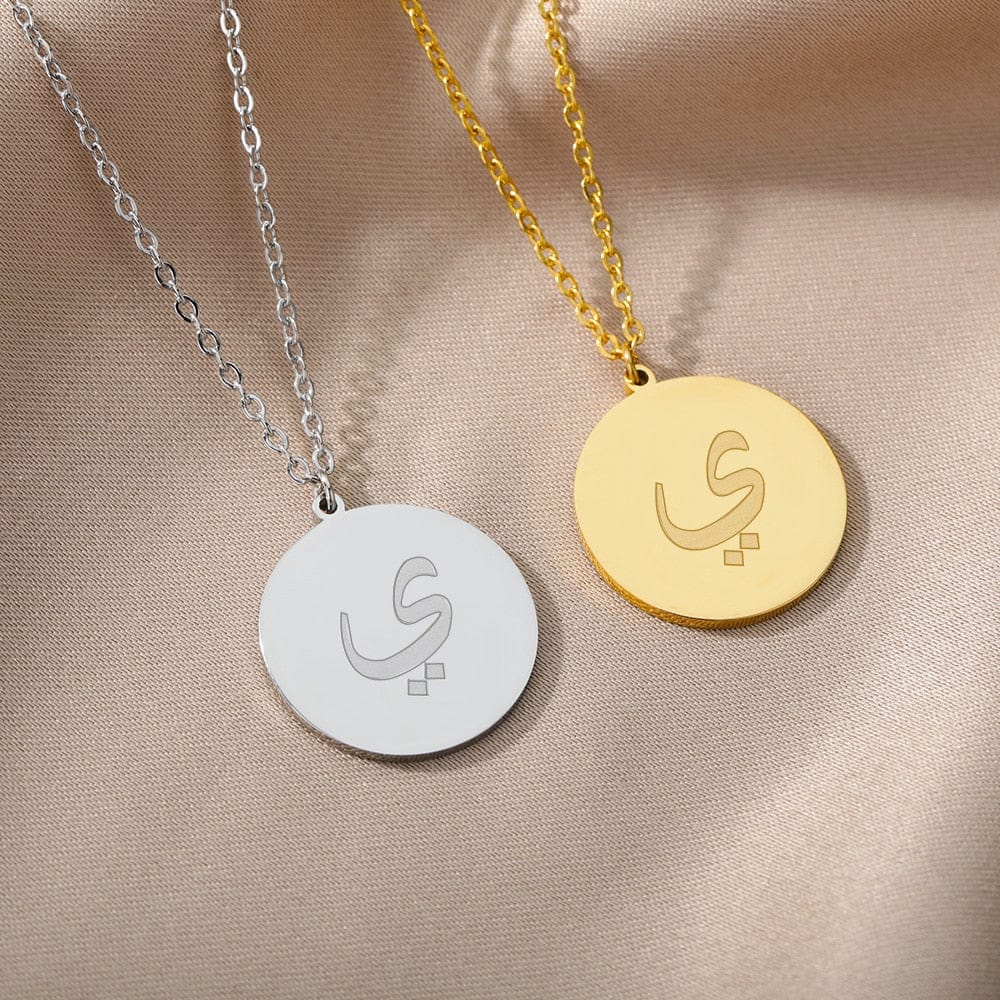 VVS Jewelry hip hop jewelry Gold/Silver Arab Initial Pendant