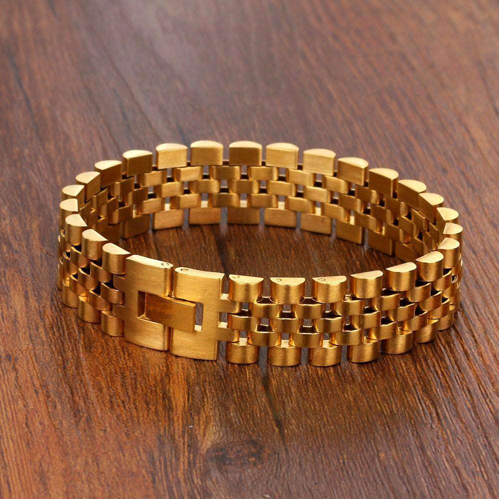 VVS Jewelry hip hop jewelry Gold Watch Band Bracelet